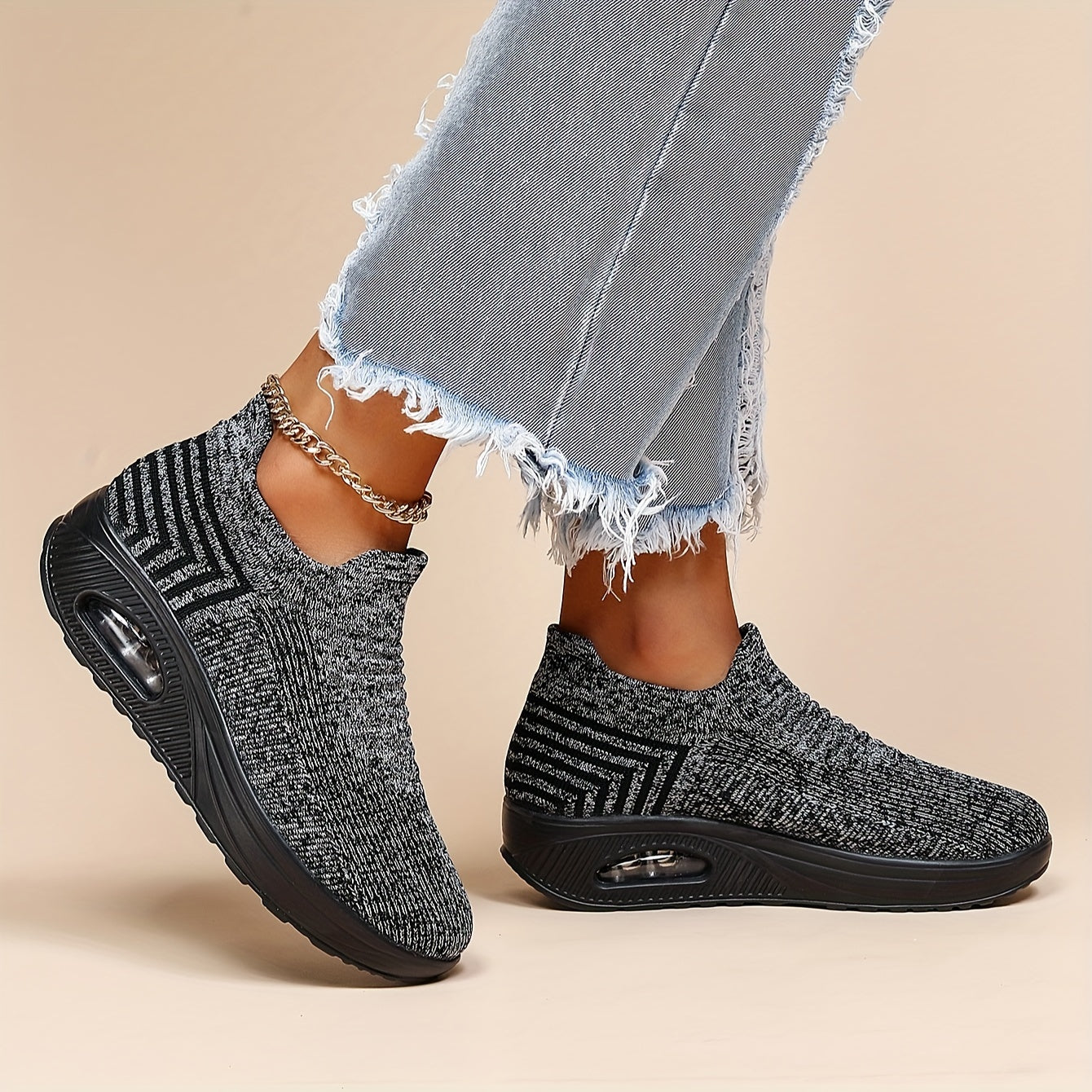 Women's 1 Pair Fashionable Causal Colorblock Round Toe Running Shoes, Sporty Lightweight Breathable Lace Up Running Shoes, Simple Design Running Shoes For Daily Wear